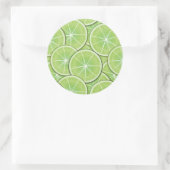 Citrus Pattern Ronde Sticker (Tas)