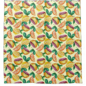 Citrus Pattern Shower Curtain Douchegordijn (Voorkant)
