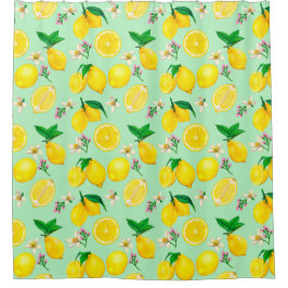 Citrus Pattern Shower Curtain Douchegordijn
