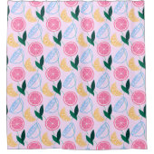 Citrus Pattern Shower Curtain Douchegordijn (Voorkant)