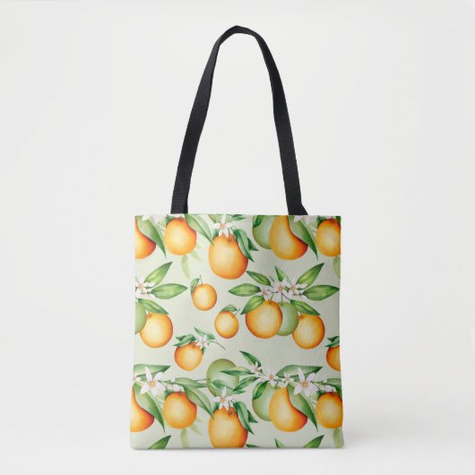Citrus Pattern Tote Bag (Voorkant)