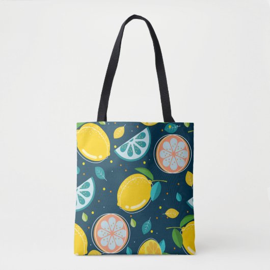 Citrus Pattern Tote Bag (Voorkant)