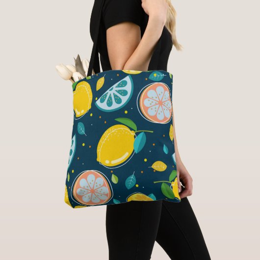 Citrus Pattern Tote Bag (Dichtbij)
