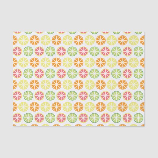 Citrus Pattern-weefselpatroon Tissuepapier (Voorkant)