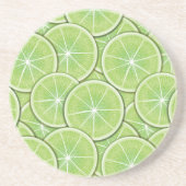 Citrus Pattern Zandsteen Onderzetter (Voorkant)