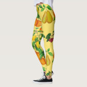 Citrus, peer, kers: waterverf print. leggings (Links)