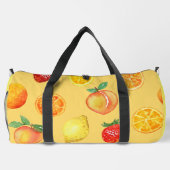 Citrus & perziken geel aangepaste naam plunjezak (Achterkant)