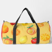 Citrus & perziken rode zijde aangepaste naam plunjezak (Voorkant)