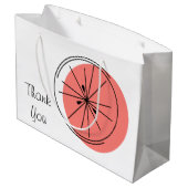 Citrus Pink Bedankt voor grote cadeautas (Achterkant Gekanteld)