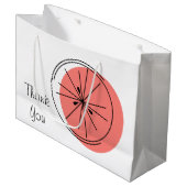 Citrus Pink Bedankt voor grote cadeautas (Voorkant Gekanteld)