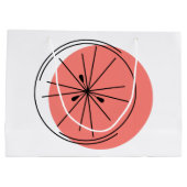 Citrus Pink cadeaaszak grote Groot Cadeauzakje (Achterkant)