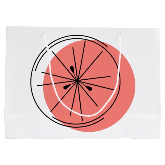 Citrus Pink cadeaaszak grote Groot Cadeauzakje (Achterkant)