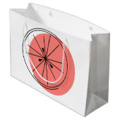 Citrus Pink cadeaaszak grote Groot Cadeauzakje (Achterkant Gekanteld)