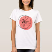 Citrus Pink Grapefruit Dames en heren t-shirt (Voorkant)
