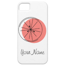 Citrus Pink 'Name' iPhone case