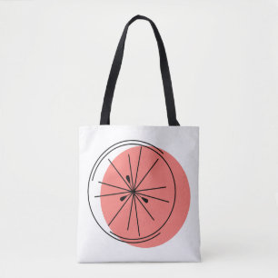 Citrus Pink over het hele tas