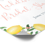 Citrus Pink Vrijgezellenfeest WelkomstPoster Poster (Hoek)