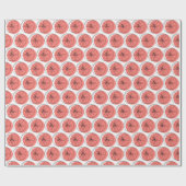 Citrus Pink Wrapping Paper Cadeaupapier (Vlak)
