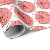 Citrus Pink Wrapping Paper Cadeaupapier (Rol Hoek)