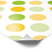Citrus Polka Dots Foto Afdruk (Hoek)
