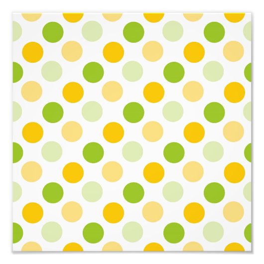 Citrus Polka Dots Foto Afdruk (Voorkant)