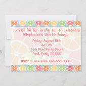 Citrus Pool Party Kaart (Achterkant)