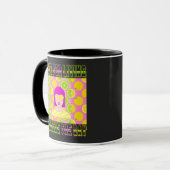 Citrus Pop Art Illustratie met Pers de Dag Mok (Voorkant links)