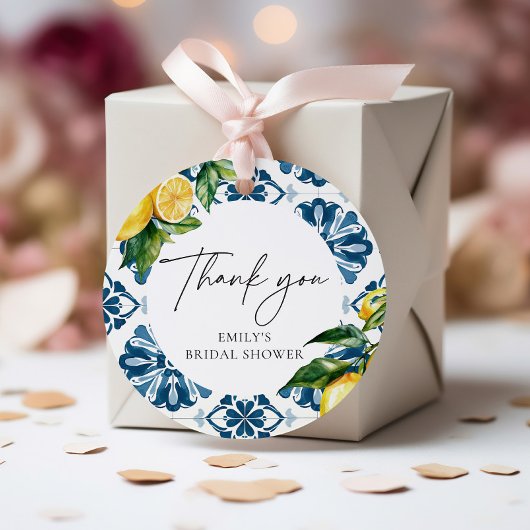 Citrus Positano Italiaans Vrijgezellenfeest Bedankjes Labels
