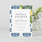 Citrus Positano Italiaans Vrijgezellenfeest Kaart (Staand voorkant)