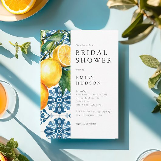 Citrus Positano Italiaans Vrijgezellenfeest Kaart