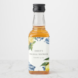 Citrus Positano Italiaans Vrijgezellenfeest Likeurfles Etiket