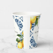 Citrus Positano Italiaans Vrijgezellenfeest Papieren Bekers (Rechts)