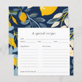 Citrus Positano Vrijgezellenfeest Recept Kaart (Voorkant / Achterkant)