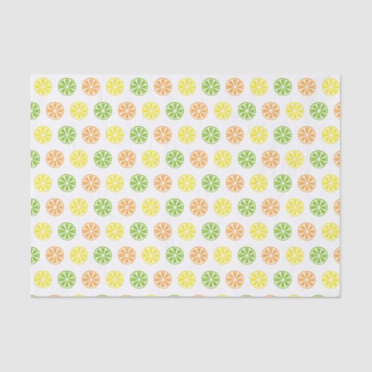 Citrus Print Tissue Paper Tissuepapier (Voorkant)