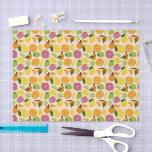 Citrus Print Tissuepapier (Craft)