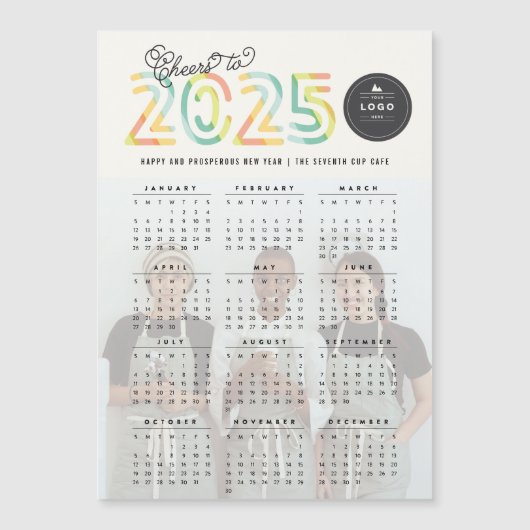 Citrus proost op 2025 kalender magnetische fotokaa (Voorkant)