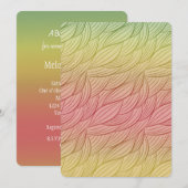 Citrus Punch Ombre Abstract Baby shower Kaart (Voorkant / Achterkant)