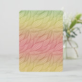 Citrus Punch Ombre Abstract Baby shower Kaart (Staand voorkant)