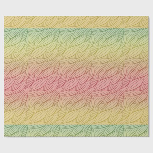 Citrus Punch Ombre Abstracte verjaardag Cadeaupapier (Vlak)