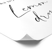 Citrus - raad eens hoeveel citroendruppels er zijn poster (Hoek)