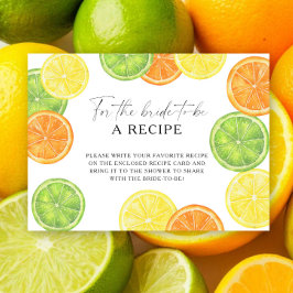 Citrus - Recept voor de aanstaande bruid Informatiekaartje