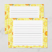 Citrus Recipe Card Briefkaart (Voorkant / Achterkant)