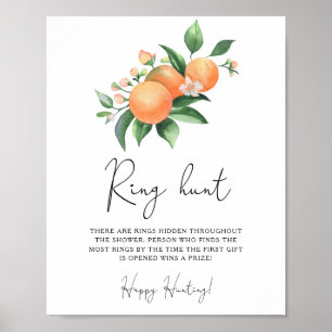 Citrus - Ring zoek bridal shower spel Poster