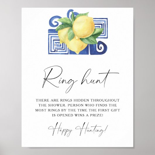 Citrus - Ring zoek bruiloftsspel Poster (Voorkant)