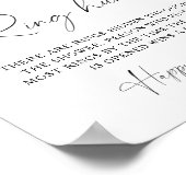 Citrus - Ring zoek spel bruidsshower spel Poster (Hoek)