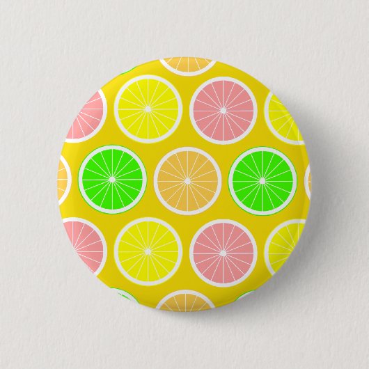 Citrus Ronde Button 5,7 Cm (Voorkant)