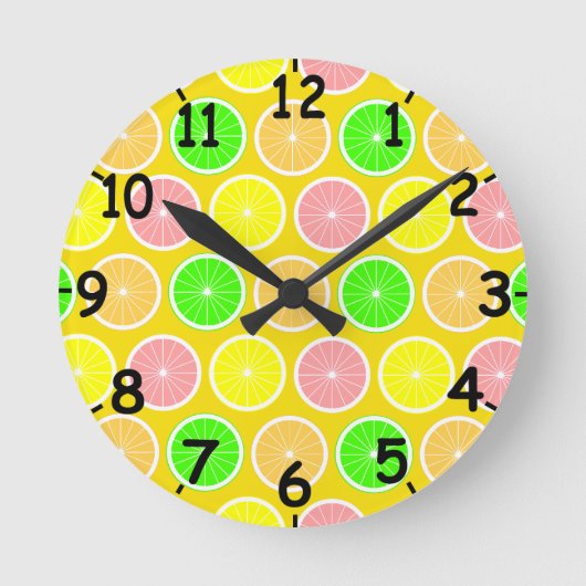 Citrus Ronde Klok (Voorkant)