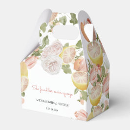 Citrus | Roze Bloem | Trouwfeest Favor Doos Bedankdoosjes
