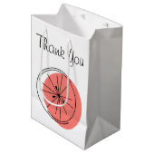 Citrus Roze Dank u geschenkzak medium Cadeauzakje (Voorkant Gekanteld)