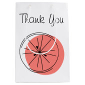 Citrus Roze Dank u geschenkzak medium Cadeauzakje (Voorkant)